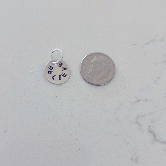 Sterling Silver Affirmation Charm - Small - Picture 2 of 2